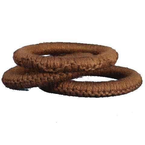 POTTERY STAND CROCHETED CLAY RING 3 PZ SET
