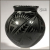 BLACK ON BLACK FINE MATA ORTIZ POTTERY BY OSCAR JR QUEZADA